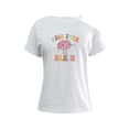 thumbnail image 3 of Camiseta Con Hombros Descubiertos Para Mujer, Manga Corta Para Niñas, Para Uso Diario, 3 of 8