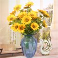 thumbnail image 1 of 9-Tête Artificielle Fleur de Simulation de Bouquet de Tournesol en Plastique Décor Floral; Décor Artificiel Ornement de Bureau à la Maison Fausse Fleur, 1 of 8