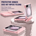 thumbnail image 5 of for Samsung Galaxy Z Flip 5 5G with S Pen Holder & S Pen, Full Body Cover Ultra-Thin Frosted Hard PC Shockproof Drop Protective Phone Case Cover for Samsung Galaxy Z Flip 5 2023, Pink, 5 of 8