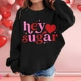 thumbnail image 2 of Valentines Day Baby Girl Outfit Crewneck Sweatshirt Lover Themed Letter Print Long Sleeve Pullover Toddler Hoodie for Boy 3-4 Years, 2 of 6