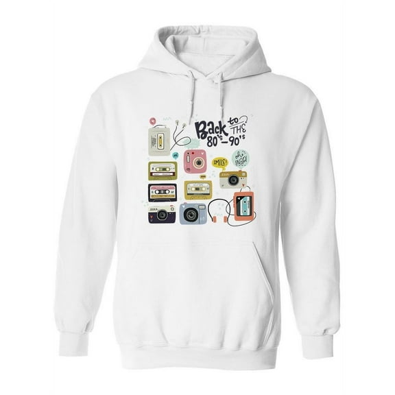 Back To The 80's And 90's Hoodie Women -Image by Shutterstock, Female Medium