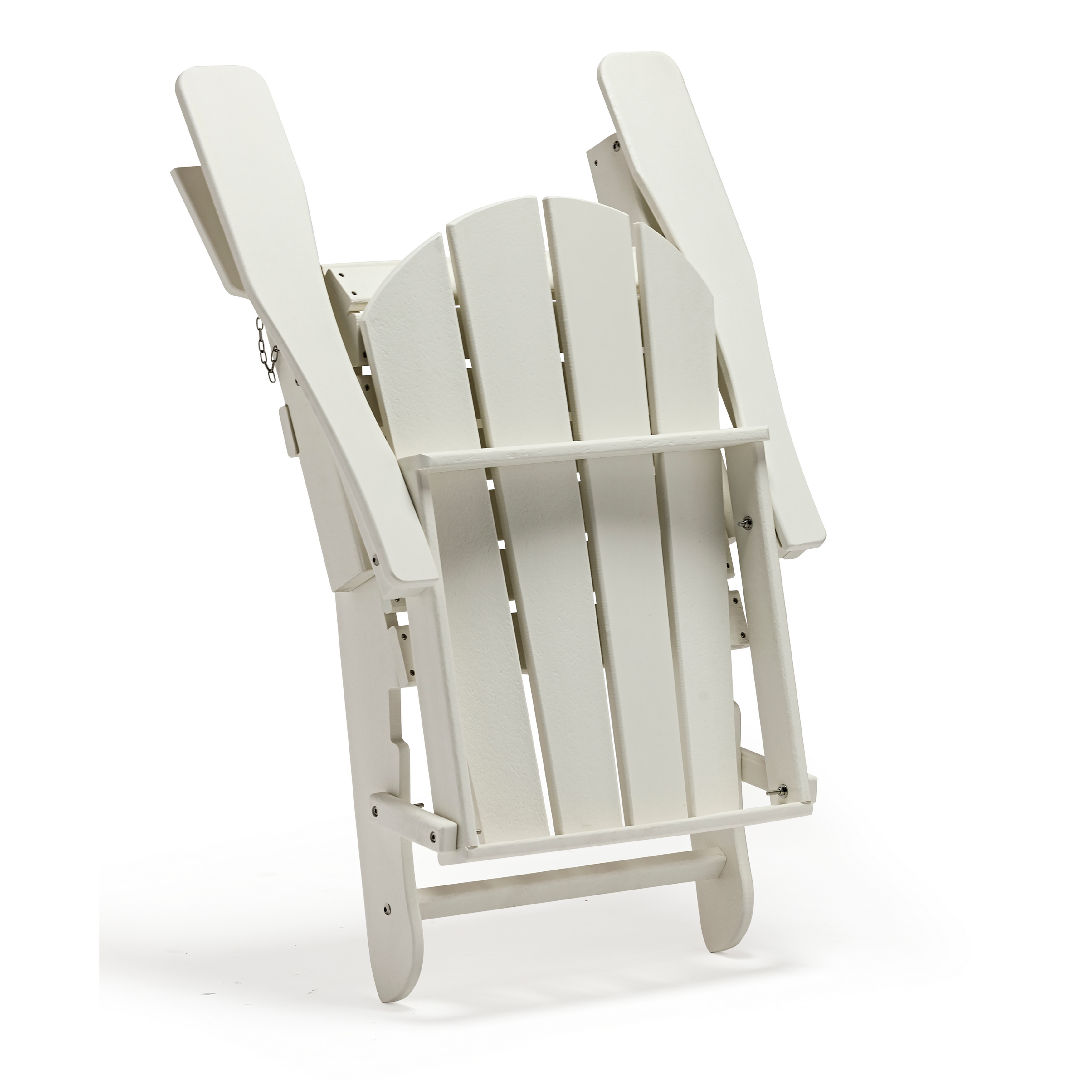 Westin Outdoor Braxton Folding Plastic Adirondack Chair (Set of 4), White