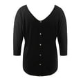 thumbnail image 4 of Sweaters for Women Christmas Sweaters Amusing Cute Tops Long Sleeve V Neck Sweatshirt Plus Size Tops for Women, 4 of 5