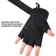 thumbnail image 4 of Guantes Tácticos,Medios Dedos con Protección de Conjuntas,Guantes sin Dedos,Guantes Motociclista Tipo Militar,Guantes Ciclismo protección de Golpes. Negro，marró，Verde, 4 of 5