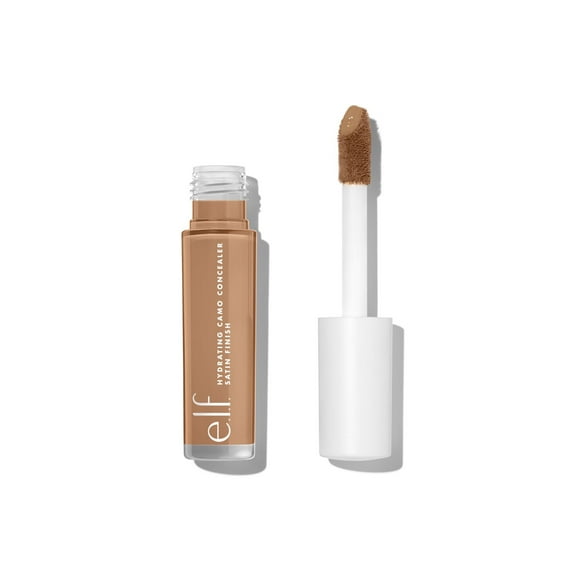 e.l.f, Hydrating Camo Concealer, Lightweight, Full Coverage, Long Lasting, Conceals, Corrects, Covers, Hydrates, Highlights, Tan Walnut, Satin Finish, 25 Shades, All-Day Wear, 0.20 Fl Oz