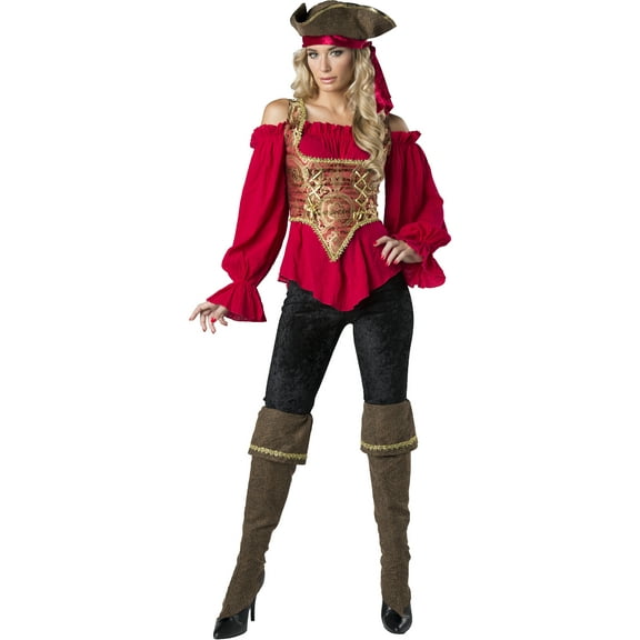 High Seas Swashbucklin Pirate Women's Costume Large 12-14