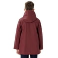 thumbnail image 2 of SOLOCOTE Boys Rain Jacket Lightweight Waterproof Raincoat Hooded Cotton Lined Long Windbreaker, 2 of 8