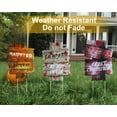 thumbnail image 5 of 3-Pack Halloween Yard Signs: Warning Signs with Stakes for Outdoor Lawn Decorations. Perfect for spooky Halloween decor, 5 of 5