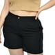 thumbnail image 5 of Short clásico de lino (talla extra), modelo 0136 (Negro) Roman Fashion SH-ELY-0136-NEGRO, 5 of 5