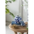 thumbnail image 6 of A&B Home Blue and White Floral Porcelain Ginger Jar 6.3" x 6.3" x 7.5", 6 of 11