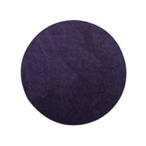 Furnish my Place Modern Plush Solid Color Rug - Purple, 2' Round, Pet and Kids Friendly Rug. Made in USA, Round, Area Rugs Great for Kids, Pets, Event, Wedding