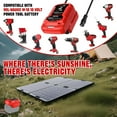 thumbnail image 3 of Solar Charger Adapter for Milwaukee 18V  Battery,Portable,Outdoor Work,Camping, 3 of 10