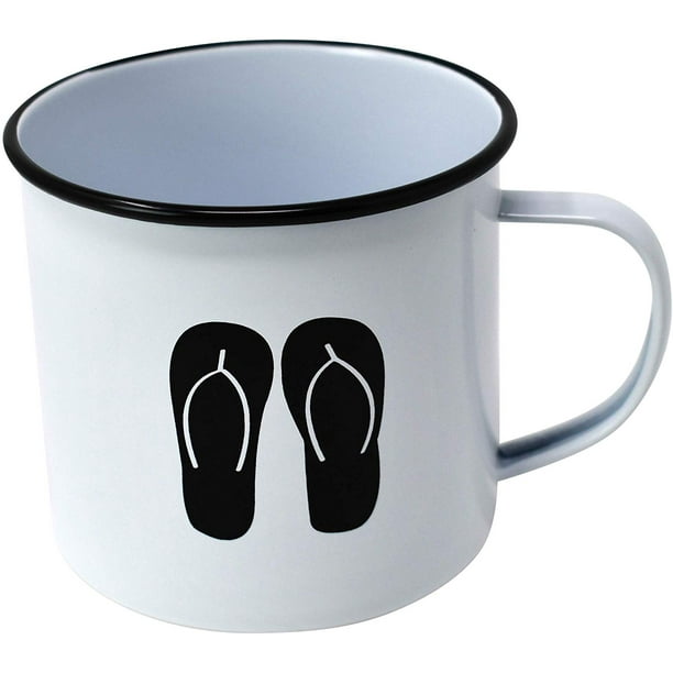 Enamel Mug by Modern Retro! Camping Mug in 8 Vintage Enamelware Designs