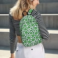 thumbnail image 5 of Yiaed Leopard print St. Patrick's Day Print Print Laptop Backpack Travel Canvas Backpack Vintage Aesthetic Backpack for School Knapsack Backpack Backpack for School-Small, 5 of 5
