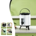 thumbnail image 2 of Storage Containers Storage Solution for Outdoor Use Insulated Beverage Dispenser 6 Liter with Leak Proof Spigot and Handles for Hot Cold Drinks Stainless Steel Server for Coffee Tea, 2 of 4