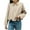 Beige, variant on Women's Faux Suede Bomber Jacket Casual Lapel Pilot Coat Oversized Long Sleeve Trendy Streetwear Fall Winter Outerwear