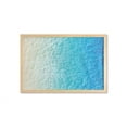 thumbnail image 1 of Architecture Wall Art with Frame, Basic Print of Monochrome Blue Tone Old Wall Layout Interior Design, Printed Fabric Poster for Bathroom Living Room, 35" x 23", Azure Blue Pale Green, by Ambesonne, 1 of 2
