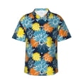 thumbnail image 2 of Goofa Sunflowers Hawaiian Shirt for Men, Unisex Summer Beach Casual Short Sleeve Button Down Shirts,Aloha Tropical Floral print shirt-, 2 of 9