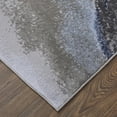 thumbnail image 6 of Feizy Gaspar Modern Abstract, Blue/Gray/White, 10'4" x 13'6" Area Rug Easy Care Fade Resistant Stain Resistant Industrial Watercolor Floor Rug for Living room Bedroom, 6 of 9