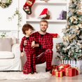 thumbnail image 6 of Popvcly Matching Family Pajamas Sets Christmas PJS Red Plaid Tee And Pants 2-Piece Fall Winter Clothes Loungewear Sleepwear Set, 6 of 15