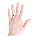 thumbnail image 4 of ANGARA Lab Grown Round Emerald Reverse Tapered Shank Halo Engagement Ring for Women in 14K White Gold (Size-6mm) | May Birthstone, Anniversary, Jewelry Gift for Women | Lab-Grown Emerald Ring, 4 of 9