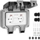thumbnail image 1 of Enchufe de pared impermeable al aire libre Ip66 enchufe impermeable con interruptor, impermeable, 11 kaili Sencillez, 1 of 2