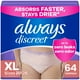thumbnail image 1 of Ropa interior para incontinencia para adultos Always Discreet XL, 64 unidades, 1 of 9
