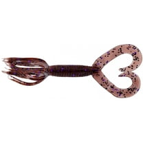 Yamamoto 4" Double Tail Hula Grub Cinnamon/Blk&Prpl Flk