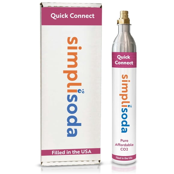 Cilindro de CO2 Simpli Soda 60 L Quick Connect 410 g