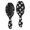 Ghost and Spider Web Halloween Pattern, variant on Halloween Black Cat Pumpkin Pattern Brush, Detangling Hair Brush,Oval Paddle Hair Brush, Smooth Handle Gifts for for Men Women Kids
