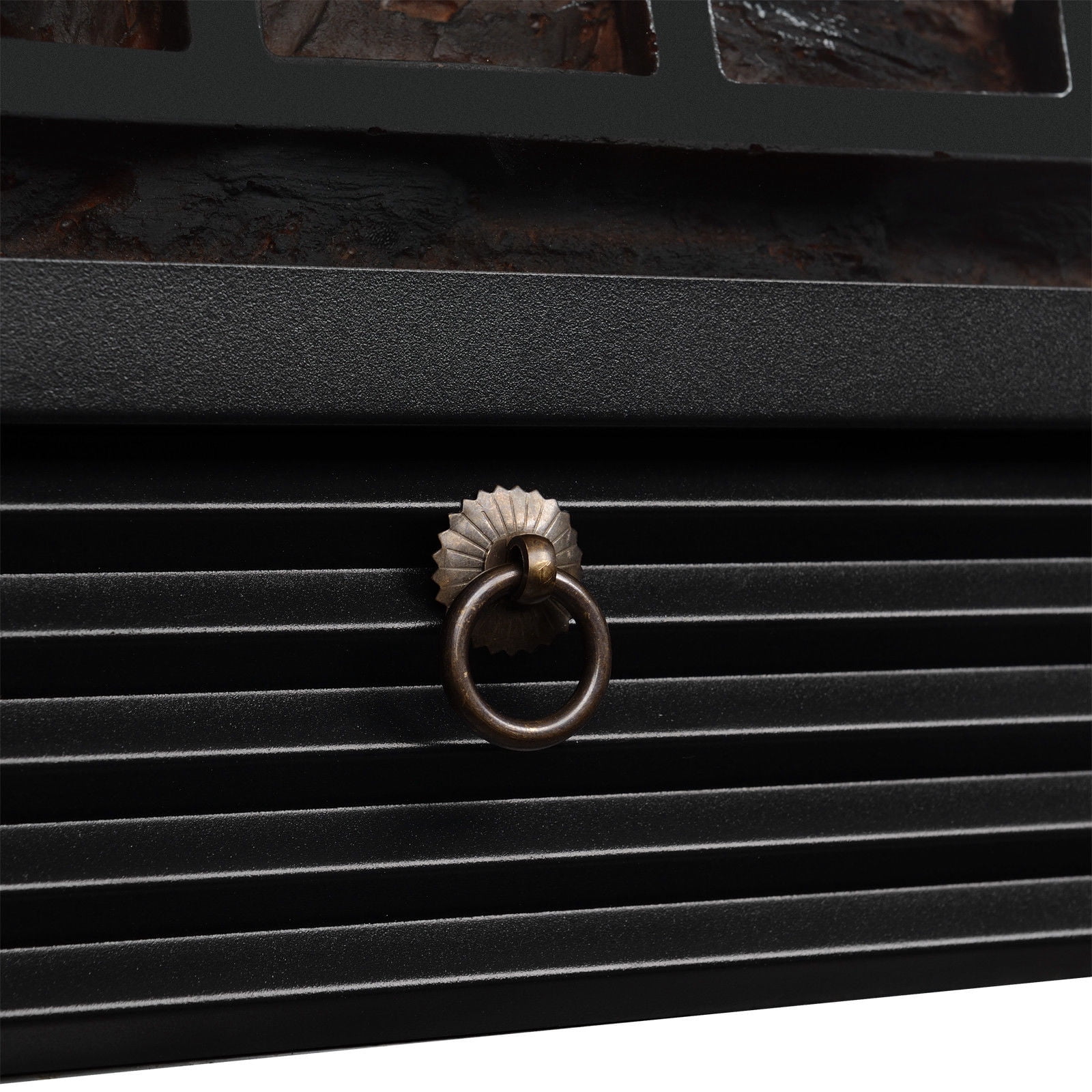 XtremepowerUS 28 Inch Electric Fireplace Insert Heater, Wall Recess Fireplace w/ Remote, 750W/1500W