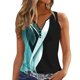 thumbnail image 1 of Cropped Tank Top Camiseta sin mangas de verano 2023 para mujer, camisetas sin mangas con cuello de , camisetas elegantes y cómodas, chaleco holgado, camisola (Sky Blue, XXL), 1 of 5