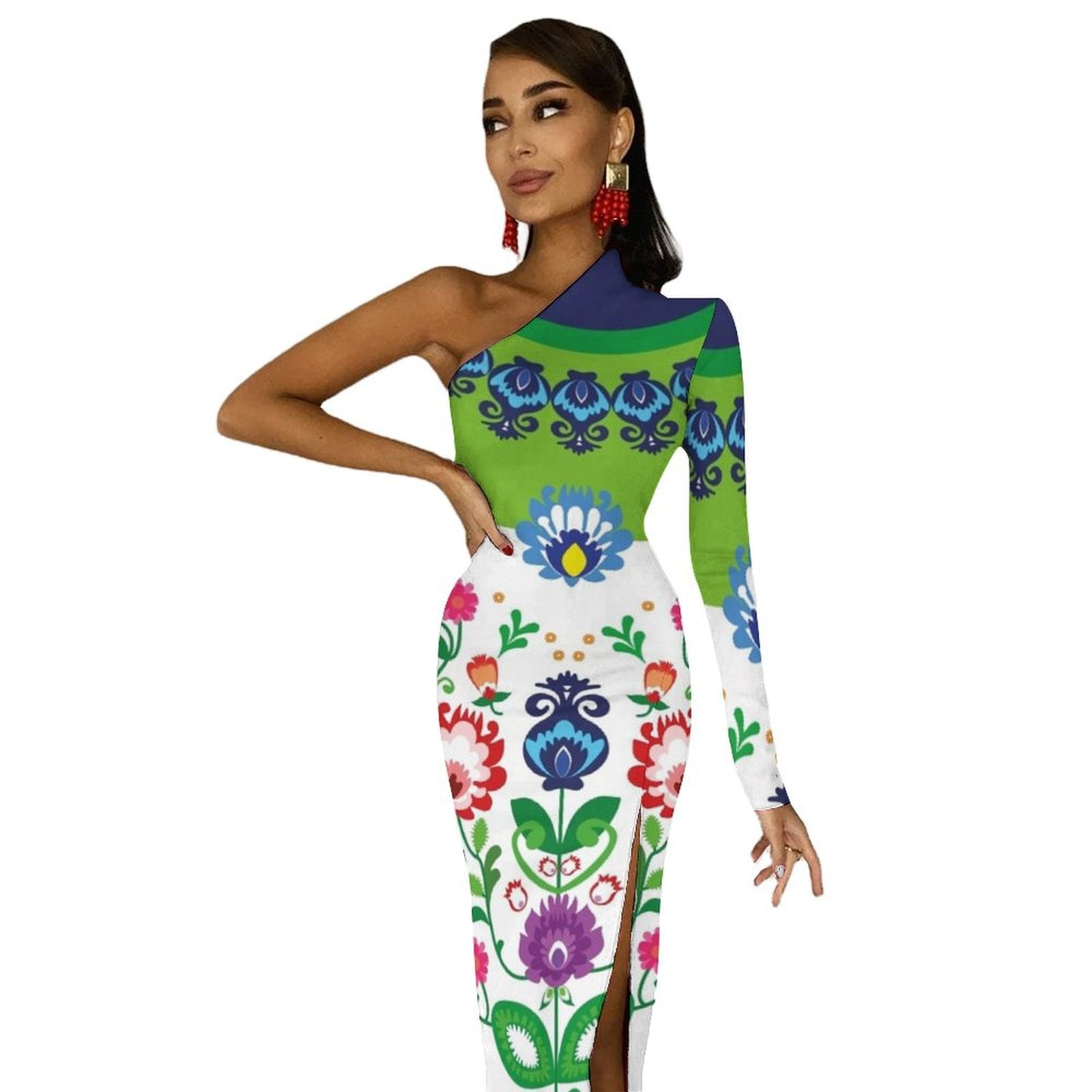 green emerald velvet dress Jeweled Rainbow Dress  Teen/Women, S