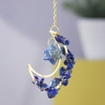 thumbnail image 1 of Natural Amethyst Crystal Stone Car Pendant Star Pendant Color Weave Energy,Blue, 1 of 2