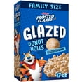 thumbnail image 4 of (3 pack) Kellogg's Frosted Flakes Glazed Donut Holes Breakfast Cereal, Kids Cereal, Family Breakfast, Family Size, Original, 17oz Box, 4 of 15