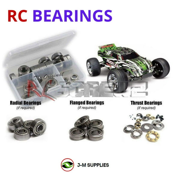 RCScrewZ Metal Shielded Bearings tra117b for Traxxas Rustler 2WD USB-C Stadium Truck 37054-8 | SET