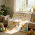 thumbnail image 7 of Taotanxi Flannel Easter Throw Blanket, 30x50 Yellow Rabbit Egg, Soft Cozy Fuzzy Plush Fleece Blanket for Couch Sofa Bed, Spring Holiday Decorative Throw, Lightweight Breathable Warm, 7 of 7