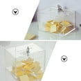 thumbnail image 6 of IBASETOY Clear Transparent Donation Box with Lock Acrylic Suggestion Box for Home and Fundraising, 6 of 8