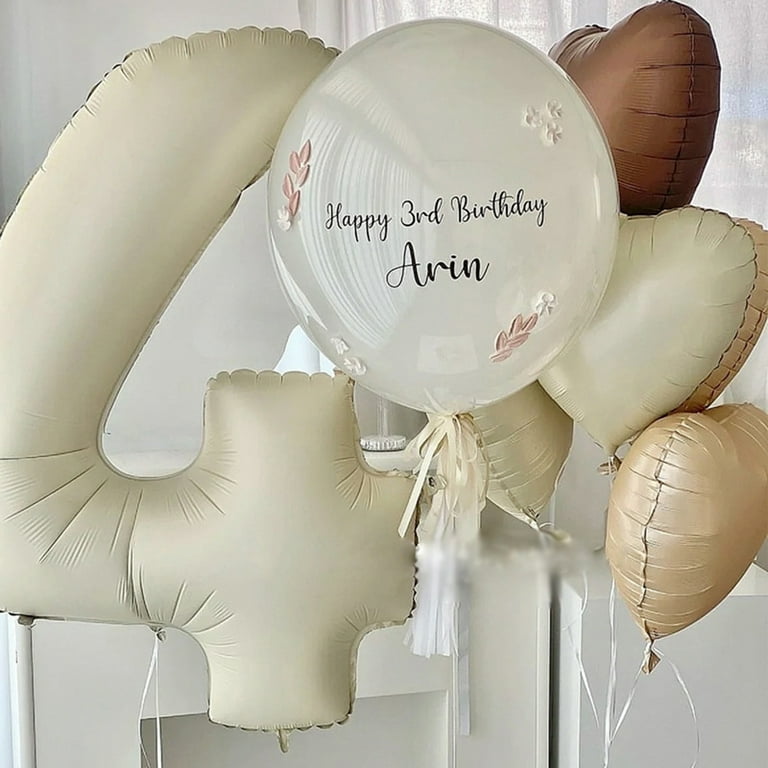 Small foil best sale number balloons