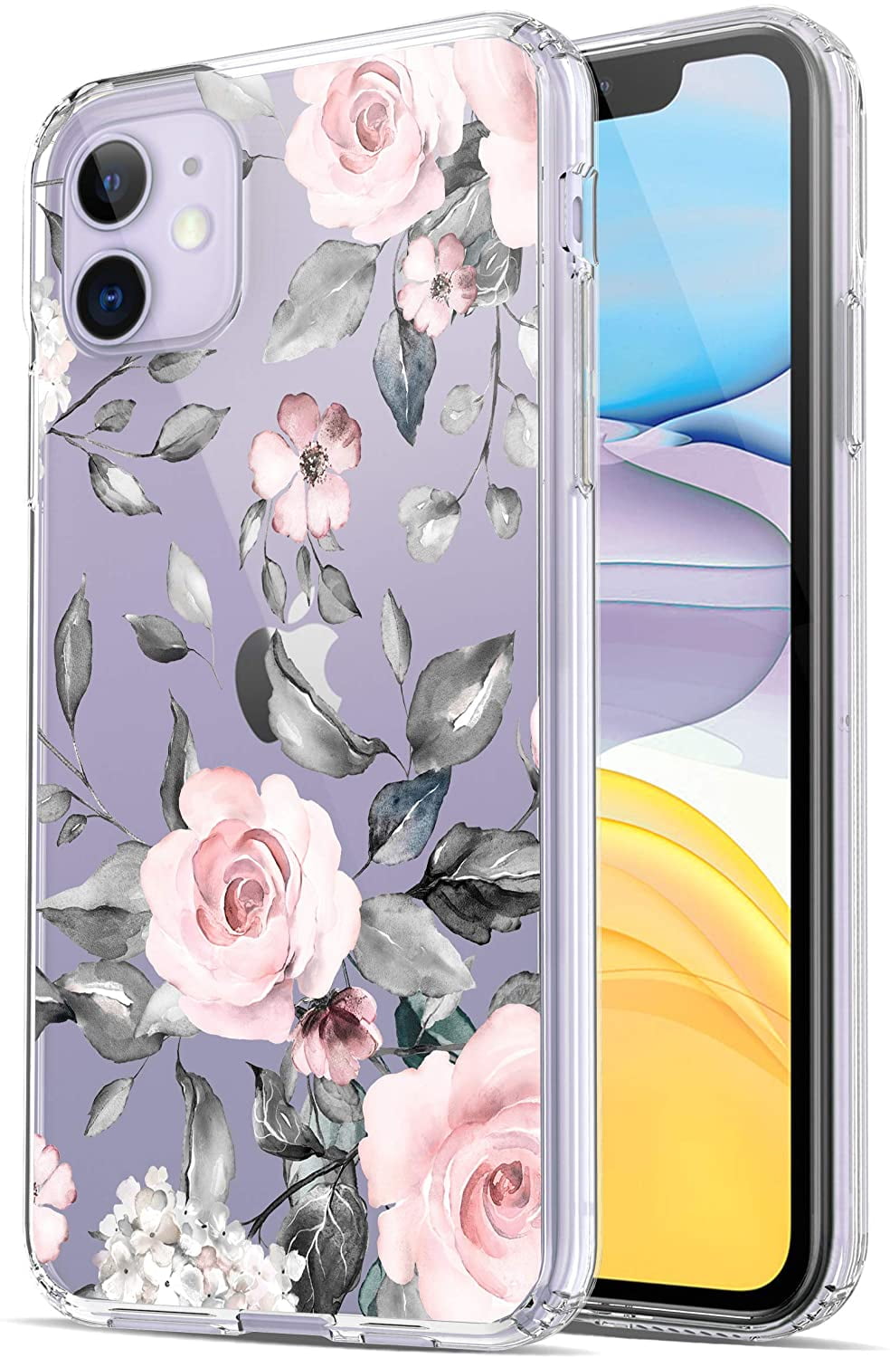 iPhone 11 Case, RANZ AntiScratch Shockproof Series Clear Hard PC+ TPU