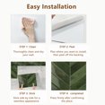 thumbnail image 4 of DEWOO 10 Sheets Herringbone Peel and Stick Backsplash, Thicker Rectangular Vinyl Stick-On Wall Tiles, 3D Adhesive Waterproof Wall Tiles for Kitchen, Bathroom, Living Room(Dark Green,12.6”x10”), 4 of 12
