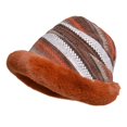 thumbnail image 1 of Gorro de pescador mullido, grueso y suave, a la moda, para invierno, cálido, para niñas y mujeres (B), 1 of 4