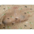 thumbnail image 4 of oneOone Cotton Cambric Fabric Bird & Palm Tree Printed Fabric 1 Yard 56 Inch Wide, 4 of 4
