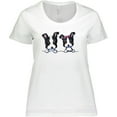 thumbnail image 3 of Inktastic Boston Terriers (dark Apparel) Women's Plus Size T-Shirt, 3 of 5