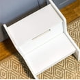 thumbnail image 4 of Wildkin Kids Wooden Two-Step Stool for Kids and Adults, Perfect for Kitchen or Bathroom Use, Stepping Stool Features Two Convenient Carrying Handles, Suitable for Individuals Up To 200lbs (White), 4 of 7