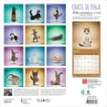 thumbnail image 2 of Chats de Yoga OFFICIEL | 2026 12x24" (Hanging) Square Wall Calendar | BrownTrout, 2 of 9