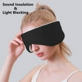 thumbnail image 5 of Hiroekza Full Surround Sleep Eye Mask - Light Blocking, Breathable & Adjustable for Ultimate Comfort - Portable Travel Eyepatch for Adults & Kids Black, 5 of 5