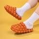 thumbnail image 4 of Zapatillas antideslizantes de secado rápido Suela gruesa Sandalias suaves de baño Mujer Multicolor Inicio Zapatillas antideslizantes Naranja 39-40 1 par Kearding HA008973-21, 4 of 6