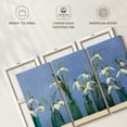 thumbnail image 6 of Elephant Stock Snowflakes In Little Bottles Wall Art - Horizontal Multi Panel Canvas - Living Room Wall Decor - Floral And Botanical Multi Panel - Teal And Blue Decor By Cora Niele - 50" x 32", 6 of 8