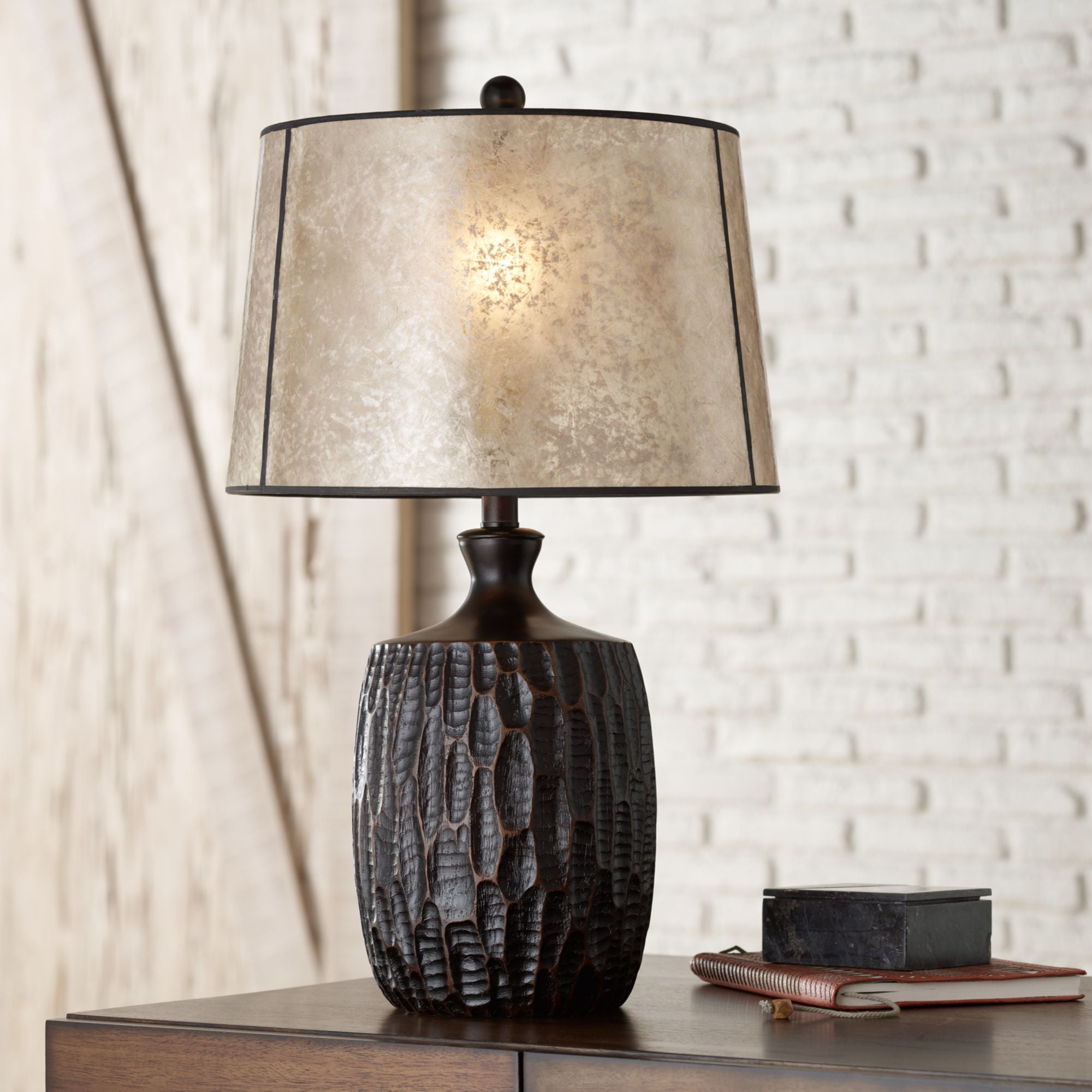 Franklin Iron Works Rustic Table Lamp, Rustic Bedside Table Lamps